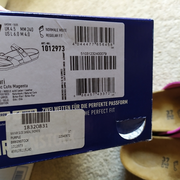 Birkenstock mayari metallic cut magenta NWT - Picture 8 of 8